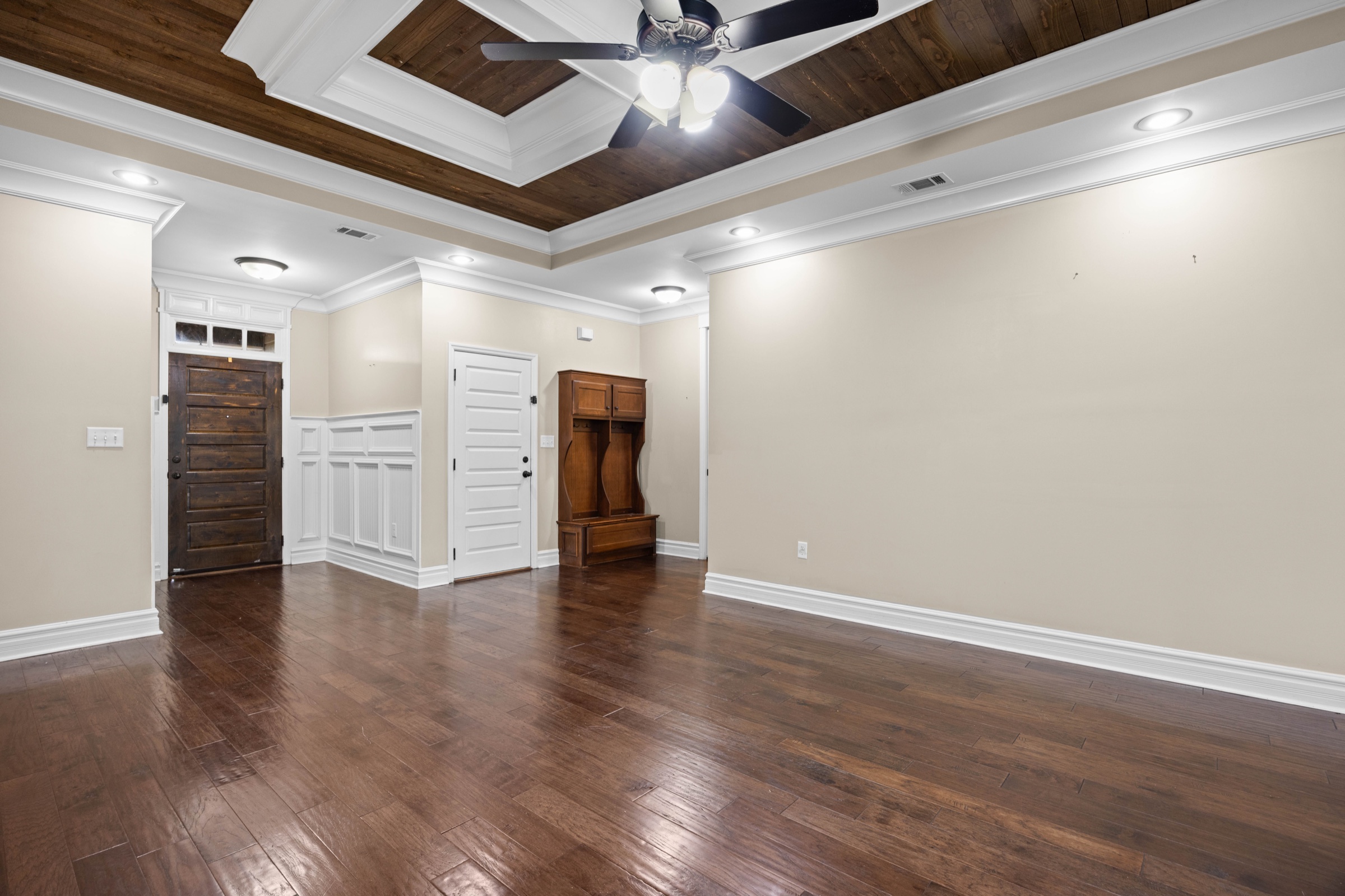 Finished living room photography by Aaron David